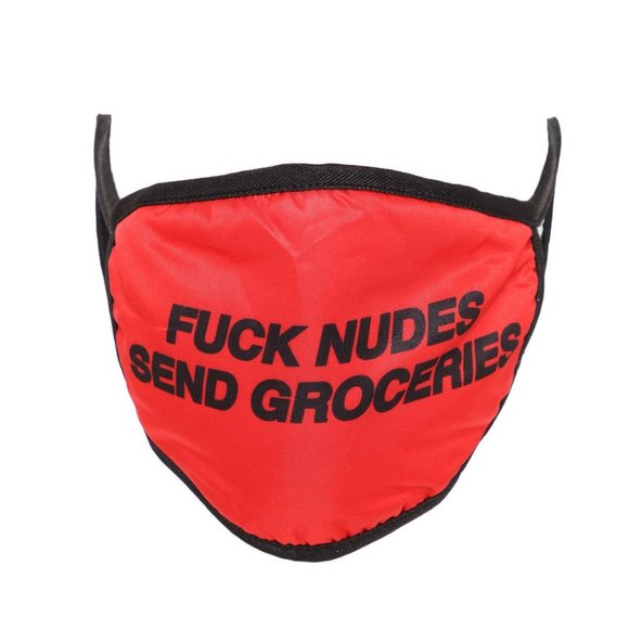 Fashion Nova Accessories - 😷3/$15! NWT FN Eff Nudes Mask Red/Black